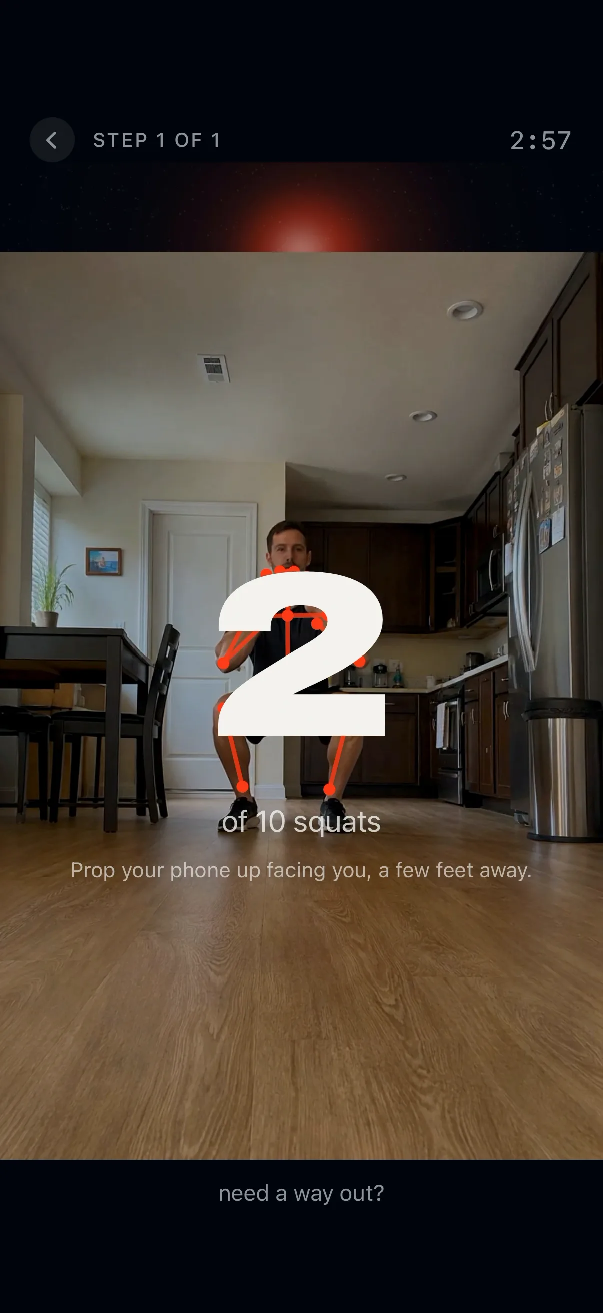 PPS squat challenge screen preview